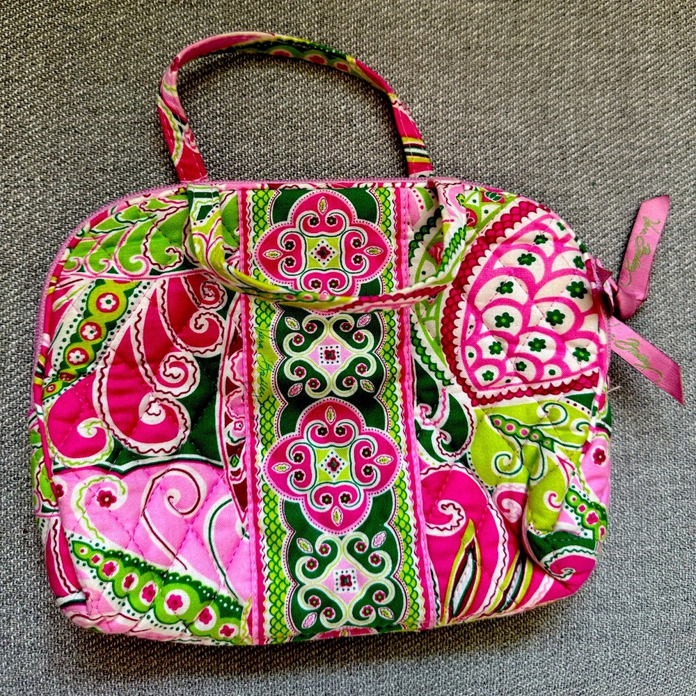Vera Bradley Cosmetic Case in pinwheel pink